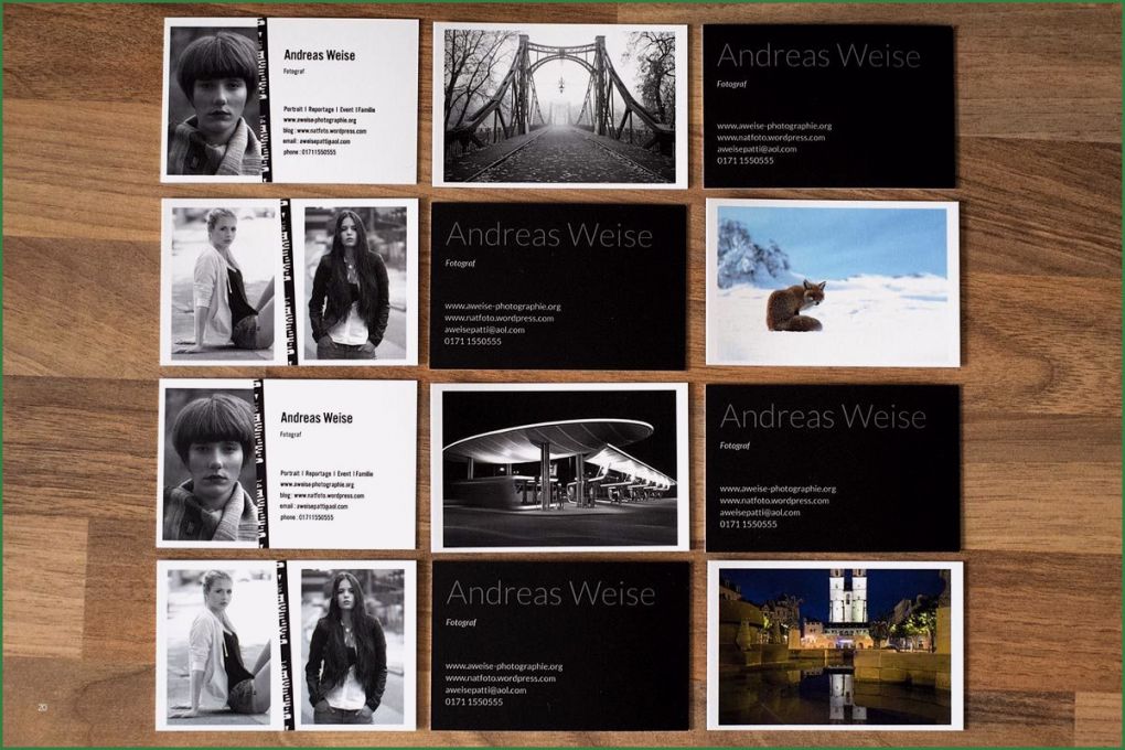 Visitenkarten Vorlagen Für Fotografen Inspiration Visitenkarten – andreas Weise Photographie