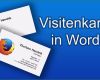 Visitenkarten Word Vorlage Kostenlos Gut Visitenkarten Selbst Erstellen Und Gestalten