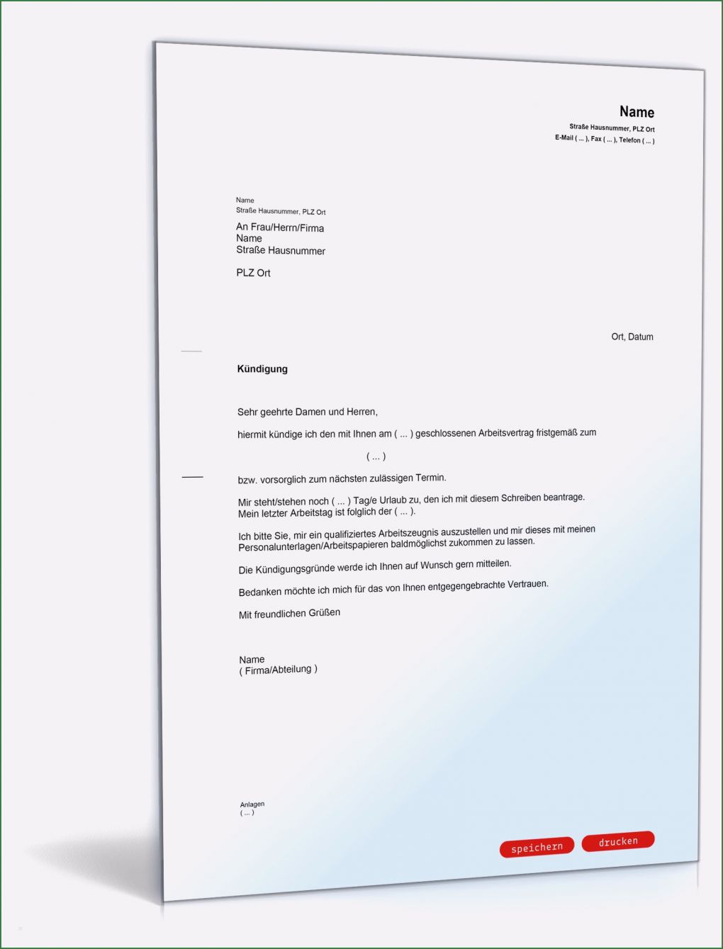 Vollkaskoversicherung Kündigen Vorlage Schön Kündigung Arbeitsvertrag Fristgemäß Arbeitnehmer