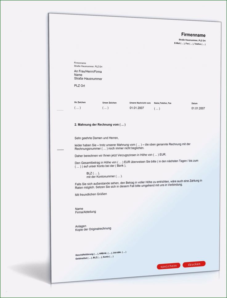 Vorlage 2 Mahnung Mit Verzugszinsen Süß 2 Mahnung Mit Berechnung Verzugszinsen Muster Vorlage