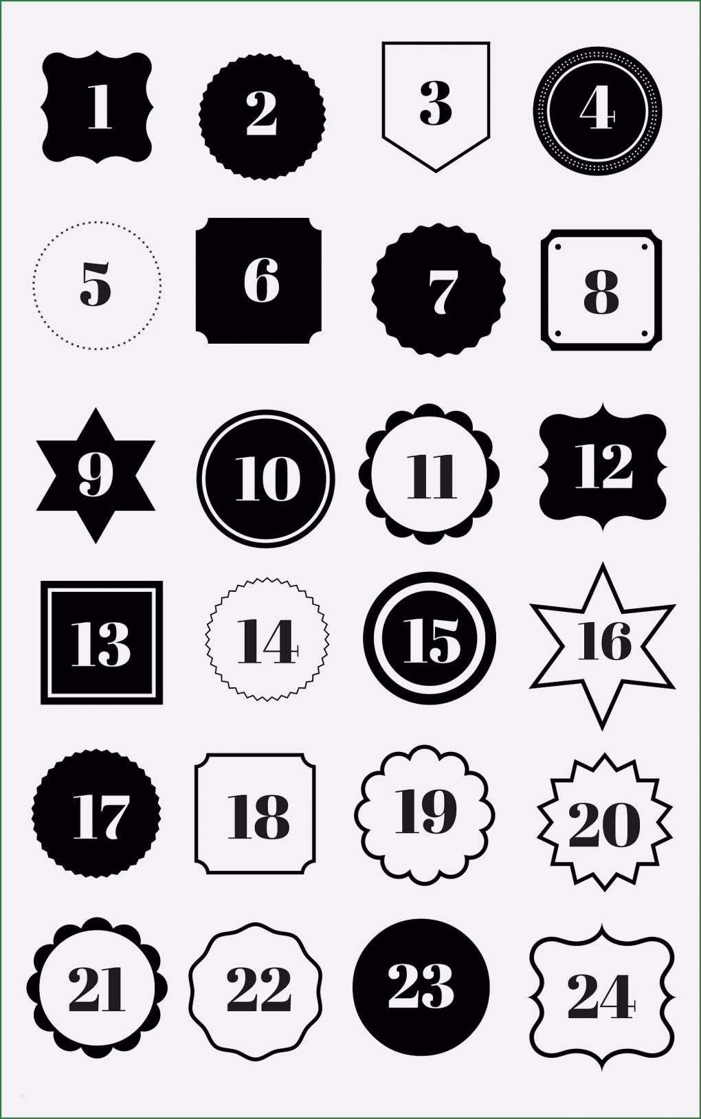Vorlage Adventskalender Erstaunlich Adventskalender Zahlen Zum Ausdrucken