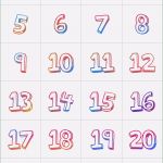 Vorlage Adventskalender Erstaunlich Adventskalenderzahlen Zum Ausdrucken Oder Nachmalen