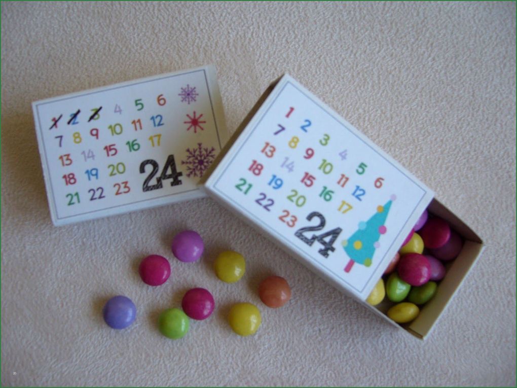 Vorlage Adventskalender Gut Miniadventskalender In Der Streichholzschachtel