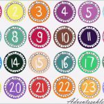 Vorlage Adventskalender Inspiration [freebie] Adventskalender Zahlen