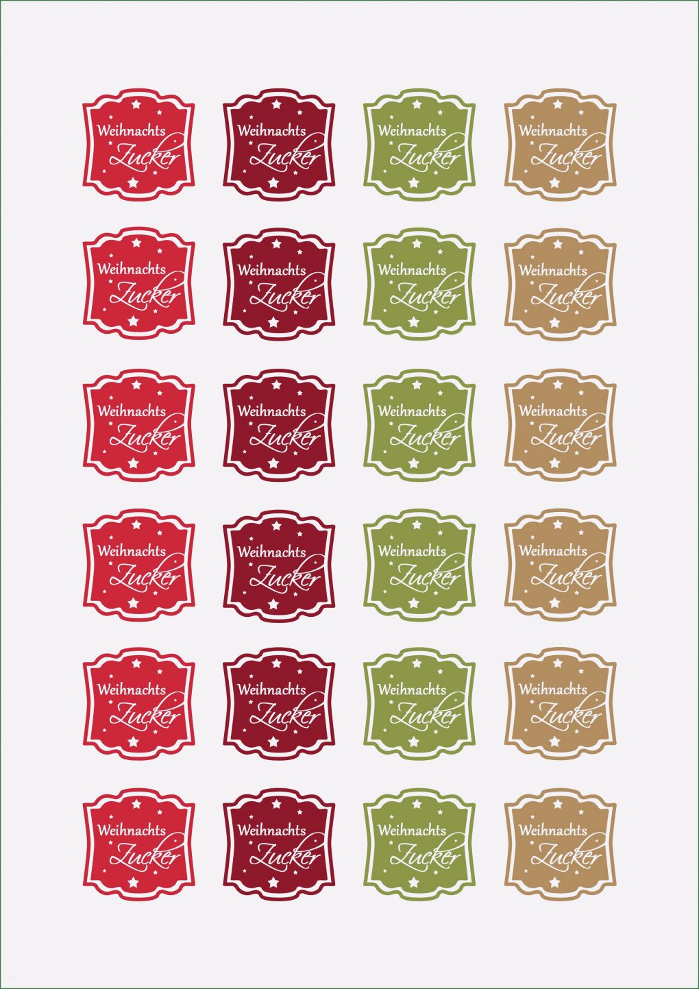 Vorlage Aufkleber Großartig Freebie Etikett „weihnachtszucker“ Colorspell