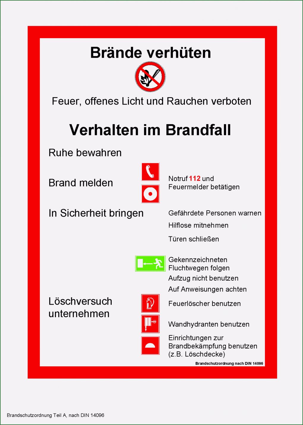 Vorlage Brandschutzordnung Teil B Schönste 2 Fach Architektur &amp; Brandschutz Brandschutzordnung