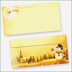 Vorlage Briefumschlag Bedrucken Elegant Briefumschläge Schneemann 50 Stück O F Weihnachten Zum