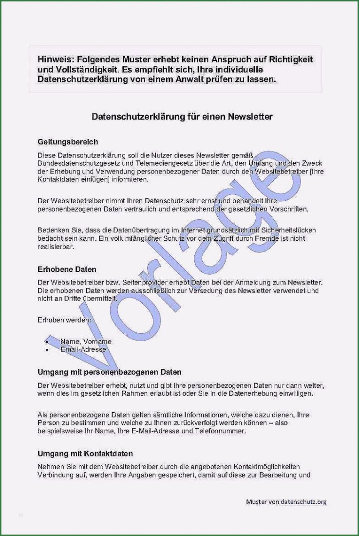 Vorlage Datenschutz Mitarbeiter Wunderbar Vorlagen Für Mitarbeiter Newsletter 3