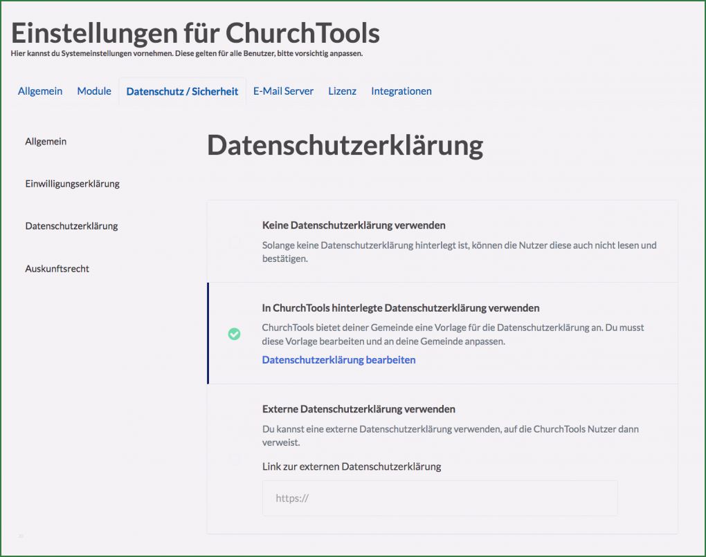 Vorlage Datenschutzerklärung Homepage Neu Datenschutz Und Churchtools Datenschutzerklärung