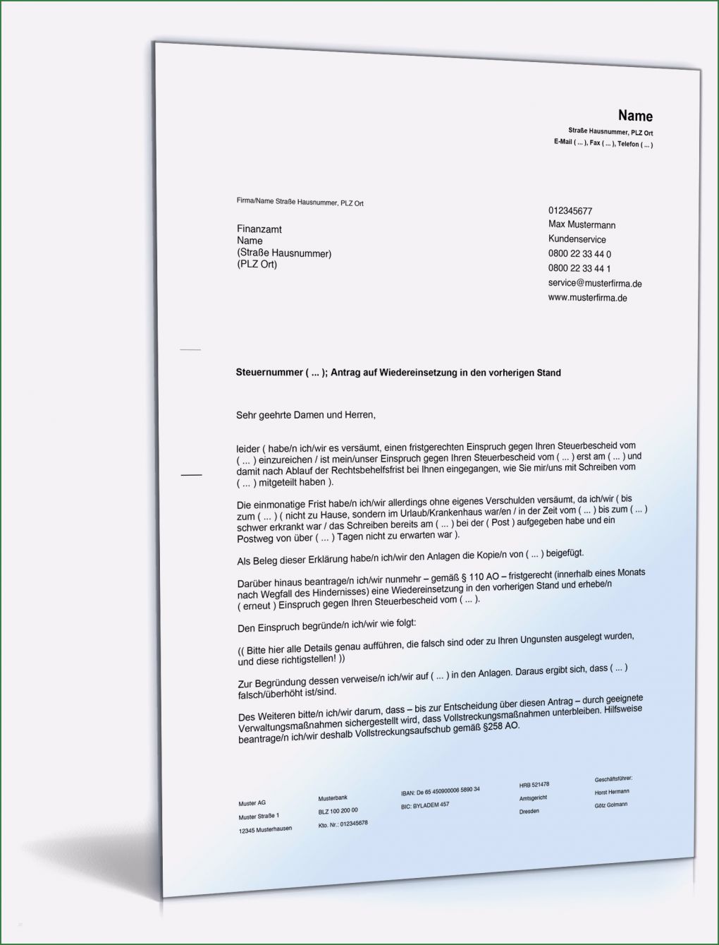 Vorlage Einspruch Gegen Steuerbescheid Beste Einspruch Gegen Steuerbescheid Und Antrag Auf