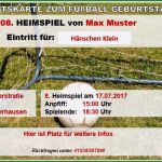 Vorlage Eintrittskarte Fussball Beste Fußball Party Zum Kindergeburtstag – Fußballticket Als