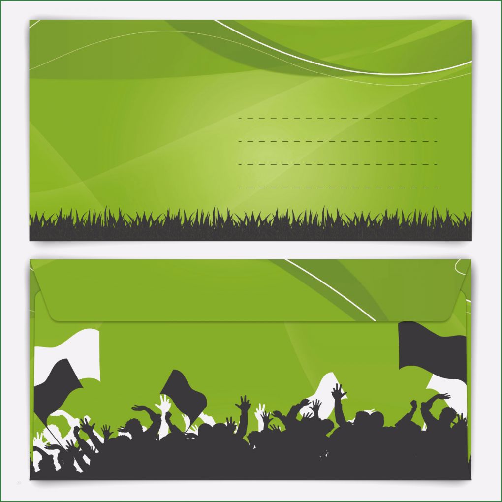 Vorlage Eintrittskarte Fussball Einzigartig Briefumschläge Din Lang Fussball Briefumschlag Mit Motiv