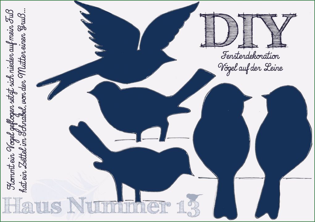 Vorlage Fensterbild Vogel Inspiration Diy Kommt Ein Vogel Geflogen Fensterdeko Für Den