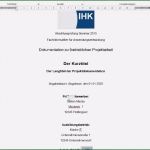 Vorlage Festschrift Word Schön Word Vorlage Für Projektdokumentation Der It Berufe