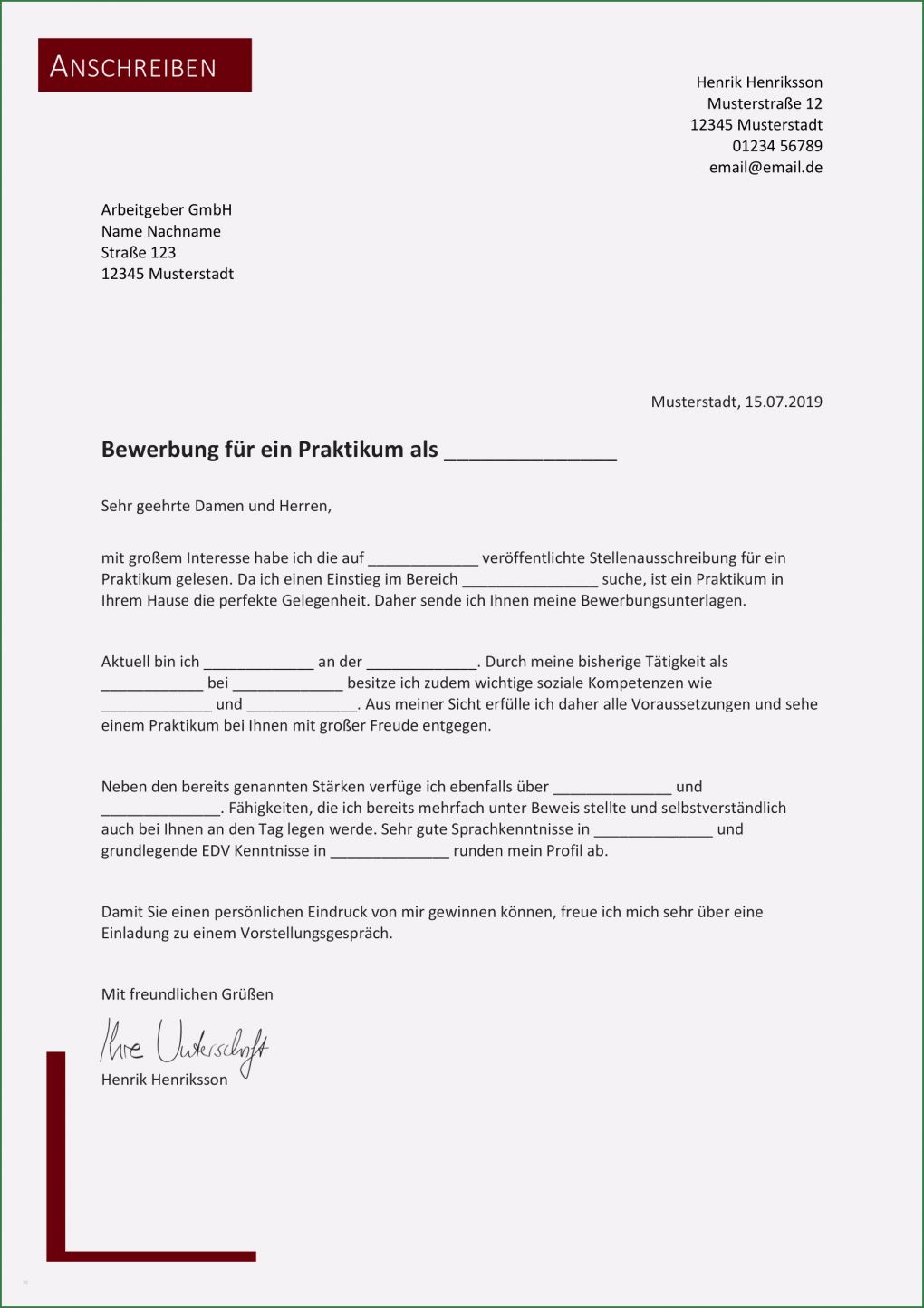 Vorlage Für Eine Bewerbung Neu Bewerbungsvorlagen 82 Gratis Word Download Vorlagen