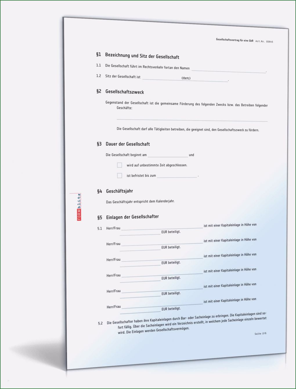 Vorlage Gbr Vertrag Kostenlos Wunderbar Gesellschaftsvertrag Gbr Muster Word