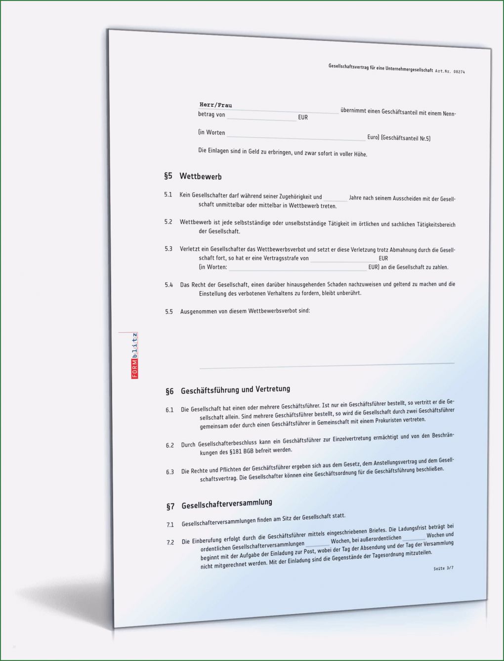 Vorlage Gesellschaftsvertrag Erstaunlich Gesellschaftsvertrag Ug