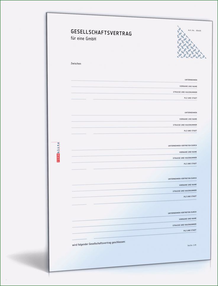 Vorlage Gesellschaftsvertrag Erstaunlich Gmbh Gesellschaftsvertrag