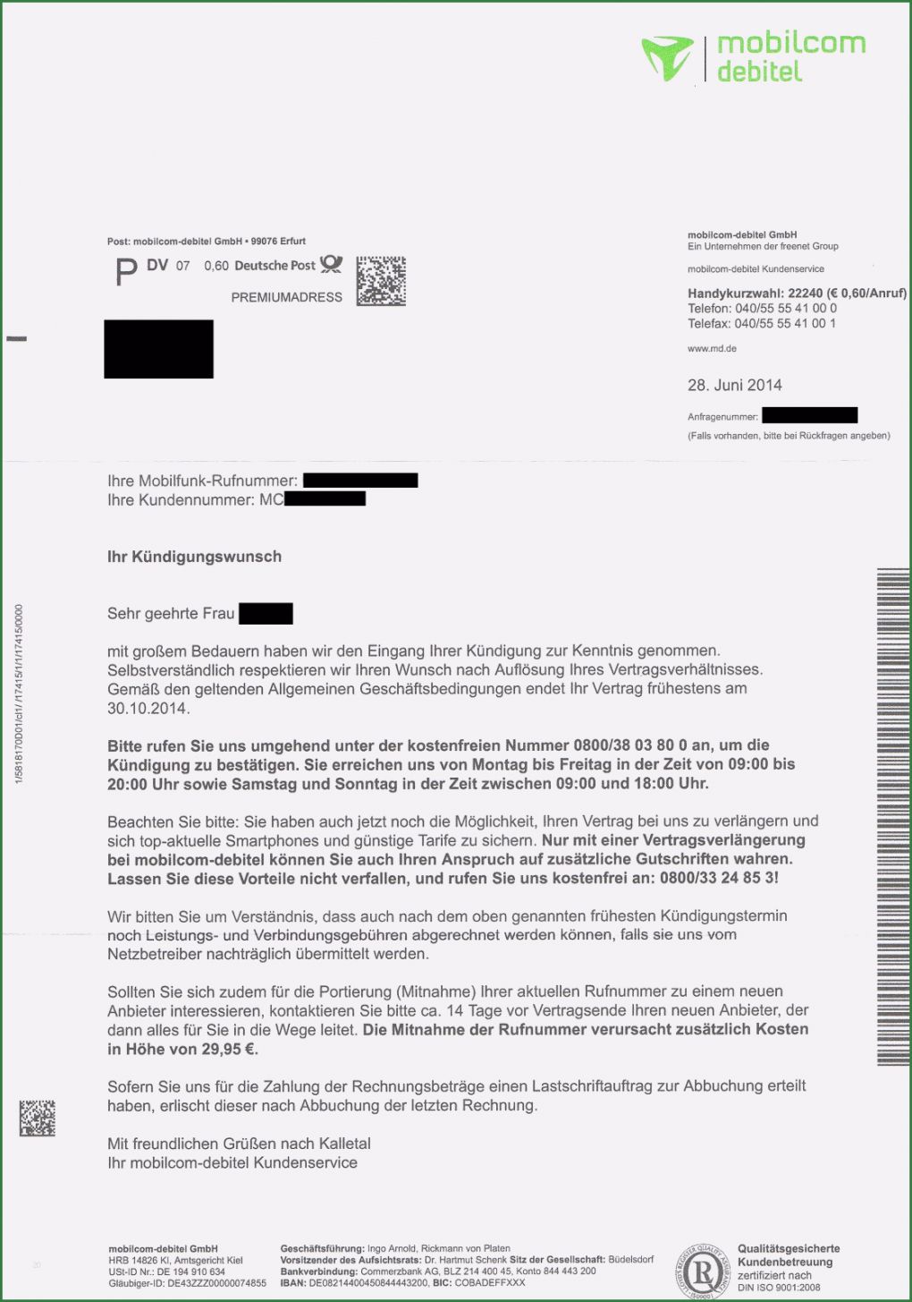 Vorlage Handyvertrag Kündigen Mobilcom Wunderbar Mobilfunkk Ndigung Bei Mobil Debitel Knuddels forum