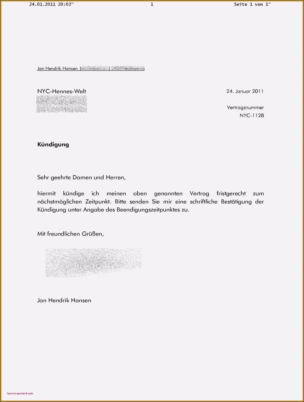 Vorlage Kündigung Internet Schön Unitymedia Kundigung Email Adresse Kündigung Internet