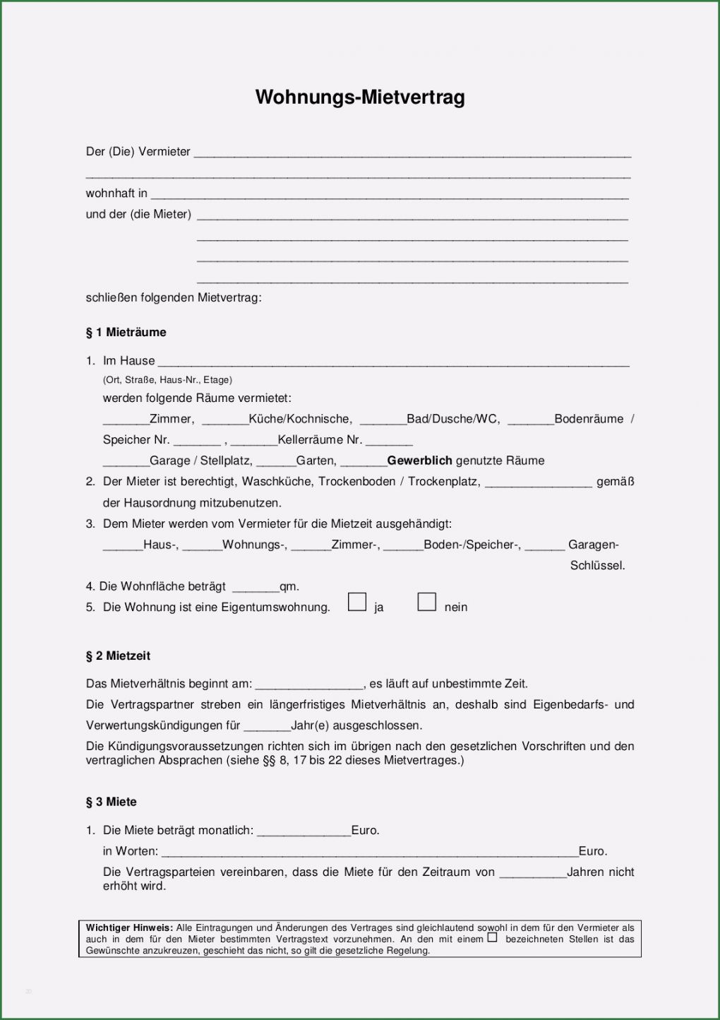 Vorlage Kündigung Kabelanschluss Erstaunlich 18 Mietvertrag Muster Pdf