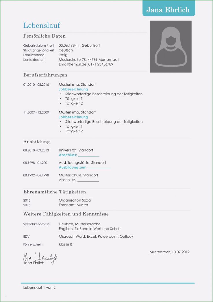 Vorlage Lebenslauf Praktikum Bewundernswert Lebenslauf Muster 38 Kostenlose Muster Als Download