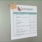 Vorlage Speiseplan Kindergarten Süß Kostenloser Download Vorlage Für Einen Wochenspeiseplan