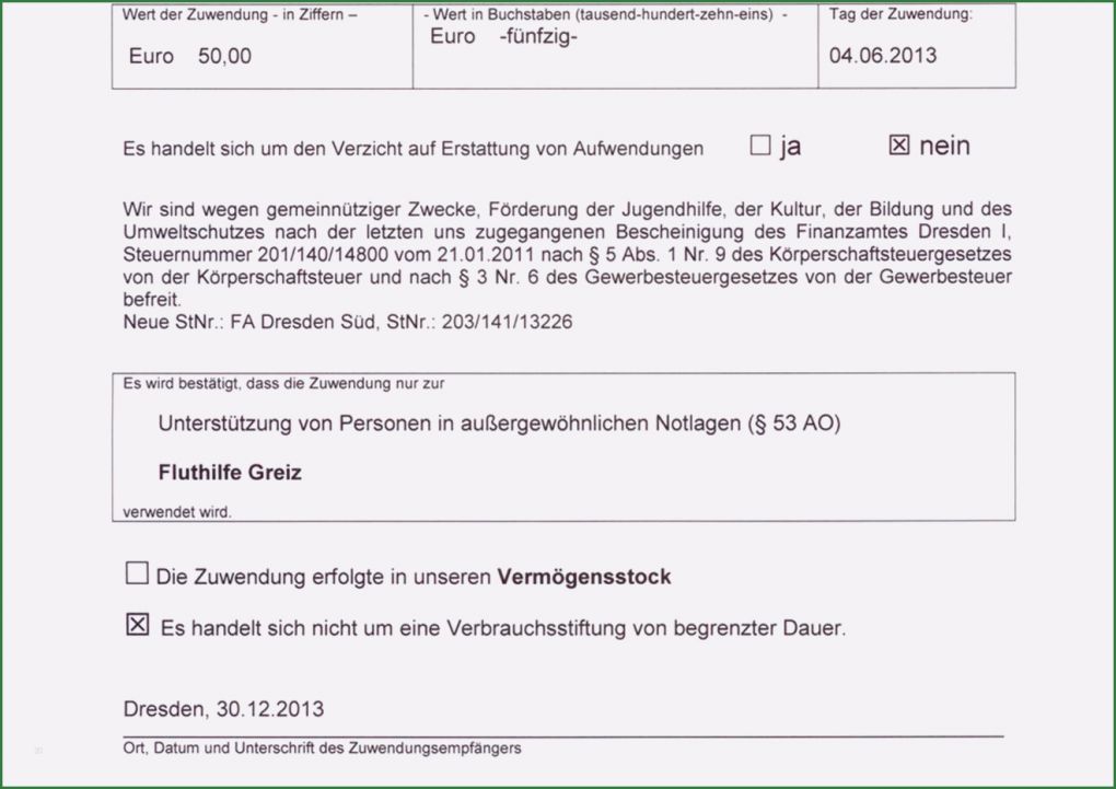 Vorlage Spendenquittung Verein Genial Spendenbescheinigung – Vogtlandspiegel