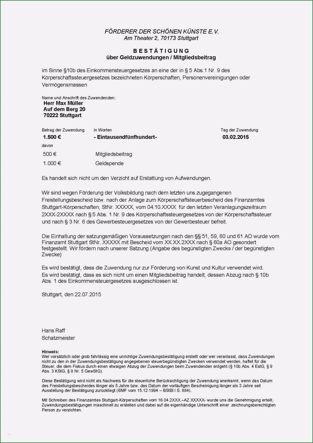 Vorlage Spendenquittung Verein Genial Spendenquittung Gemeinntziger Verein Vorlage Beste