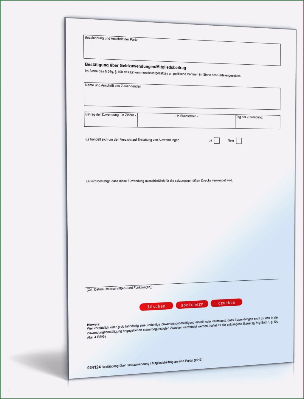 Vorlage Spendenquittung Verein Schön Spendenbescheinigung