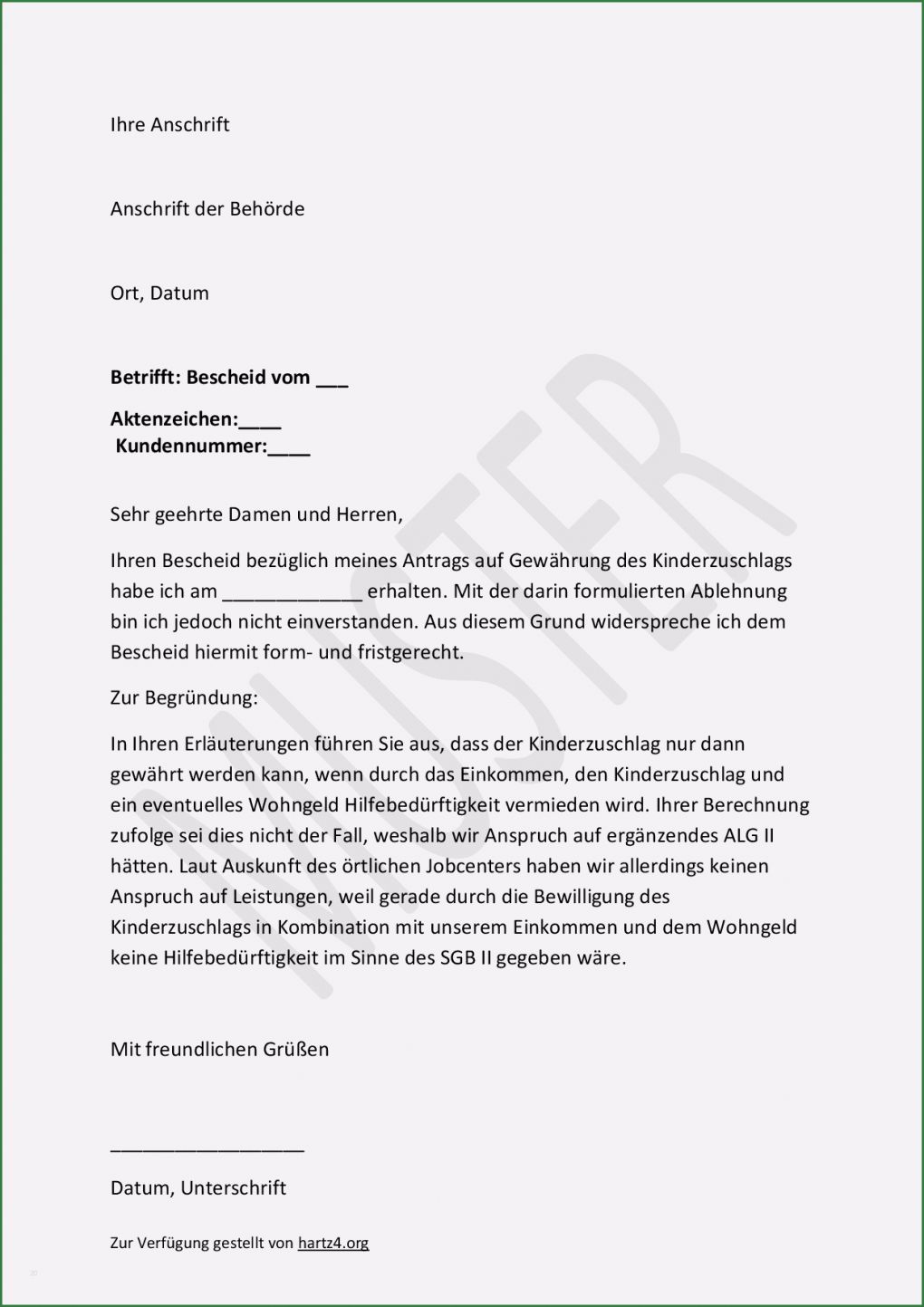 Vorlage Widerspruch Jobcenter Großartig Hartz 4 Antrag Muster Für Alle Belange