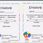 Vorlage Zur Geburtstagseinladung Erstaunlich Einladung Geburtstag Kostenlos