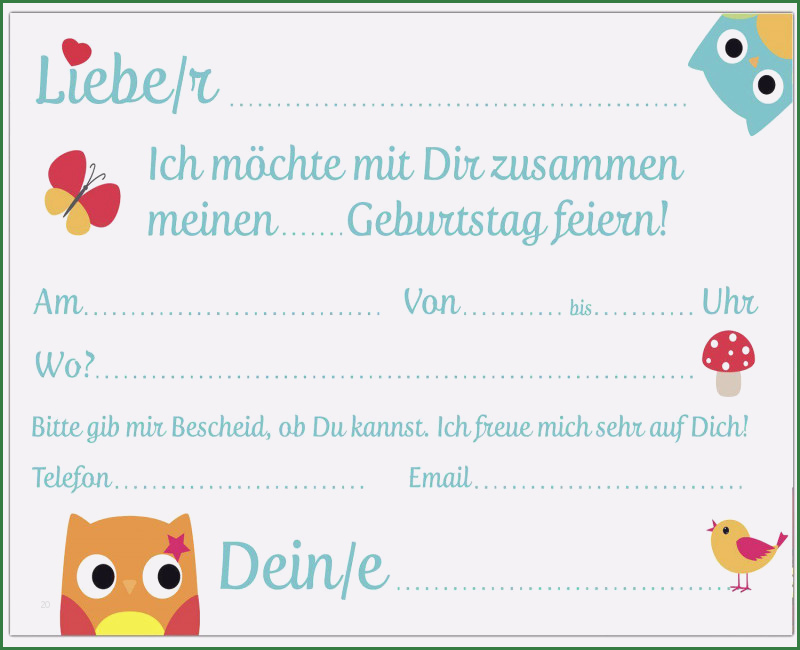 Vorlage Zur Geburtstagseinladung Wunderbar 18 Einladung Kindergeburtstag Ausdrucken Kostenlos