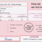 Vorlagen Geburtstagseinladungen 50 Kostenlos Gut Einladungskarten Arzt 18 30 40 50 Geburtstag Einladungen