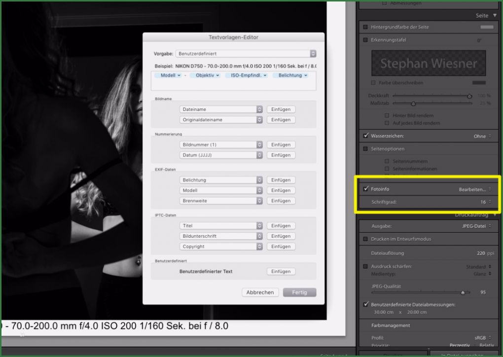 Vorlagen Lightroom Elegant Jpg Fotos Aus Lightroom Mit Exif Daten Exportieren