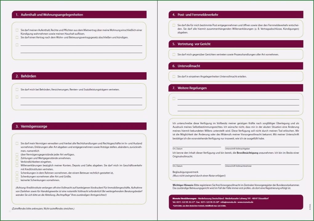 Vorsorgevollmacht Für Gesundheitsangelegenheiten Vorlage Süß Vorsorgevollmacht formular Vollmachtmuster