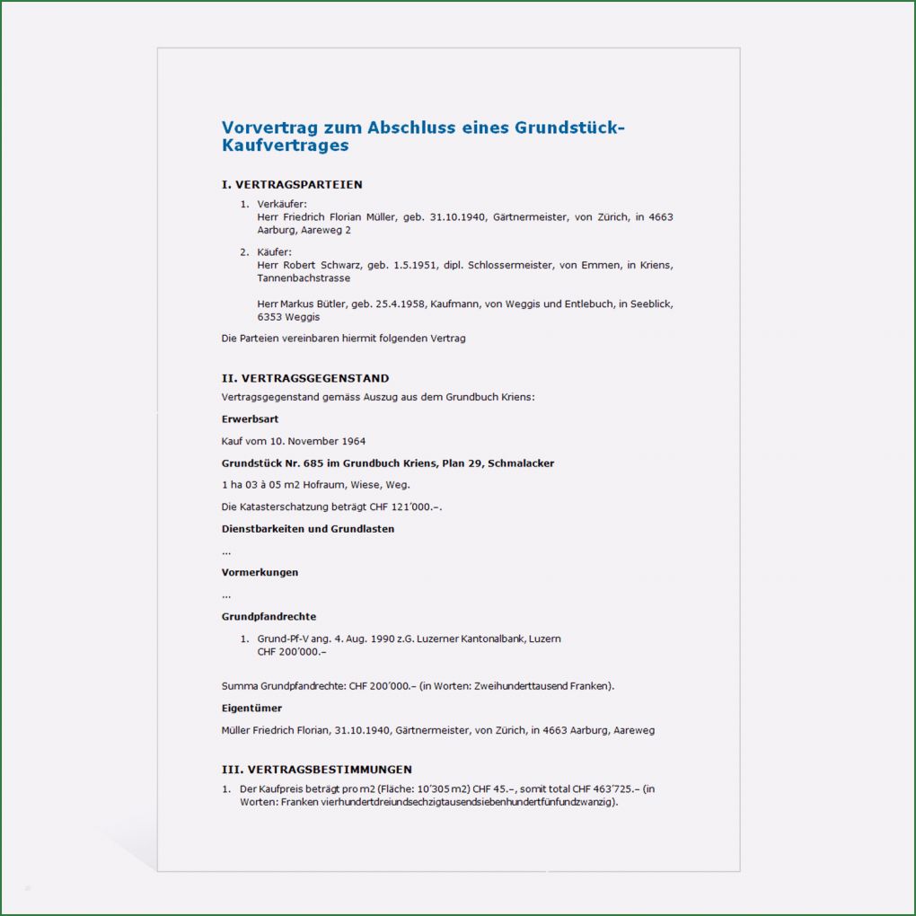 Vorvertrag Hauskauf Vorlage Cool Muster Vorvertrag Grundstückkauf Weka