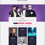 Website Vorlagen HTML Neu Website Vorlage Für Musikportal