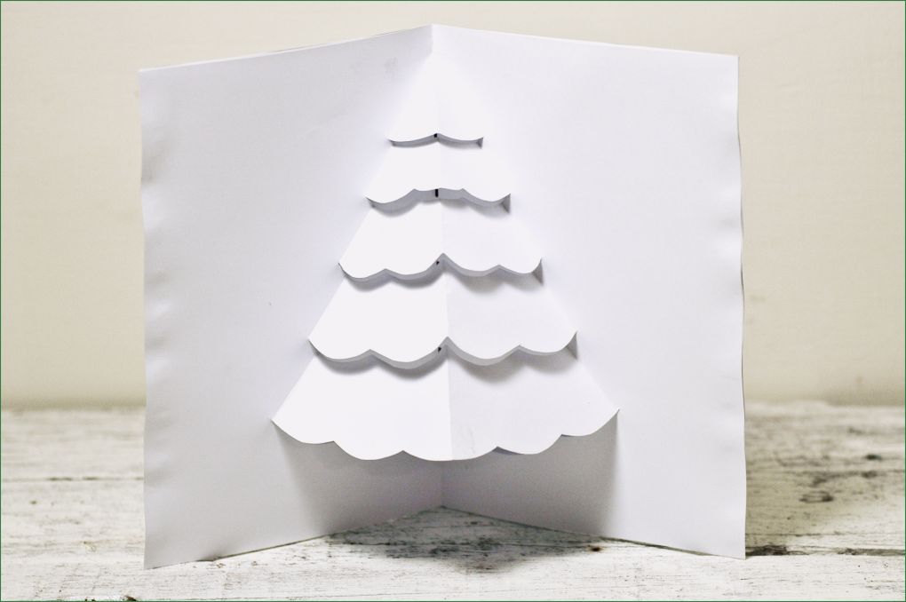 Weihnachtskarte Tannenbaum Vorlage Wunderbar Eine Popup Karte Für Einen Weihnachtsbaum Basteln – Wikihow