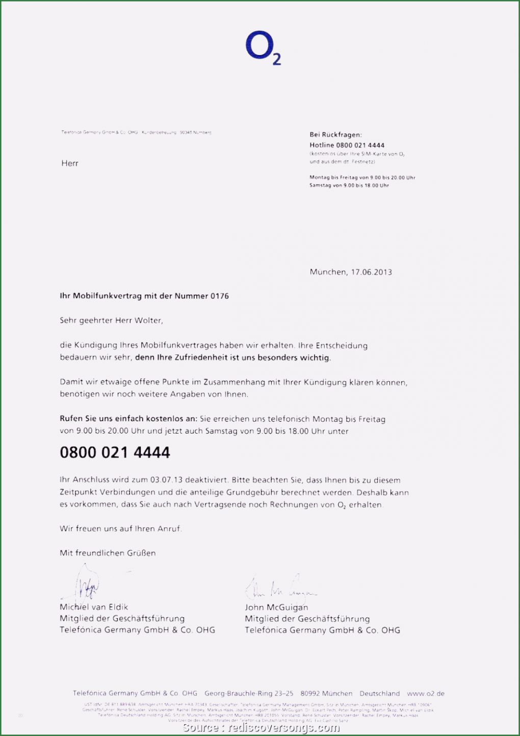 Widerrufsrecht Handyvertrag Vorlage Angenehm 5 O2 Mobilfunkvertrag Kundigen Vorlage