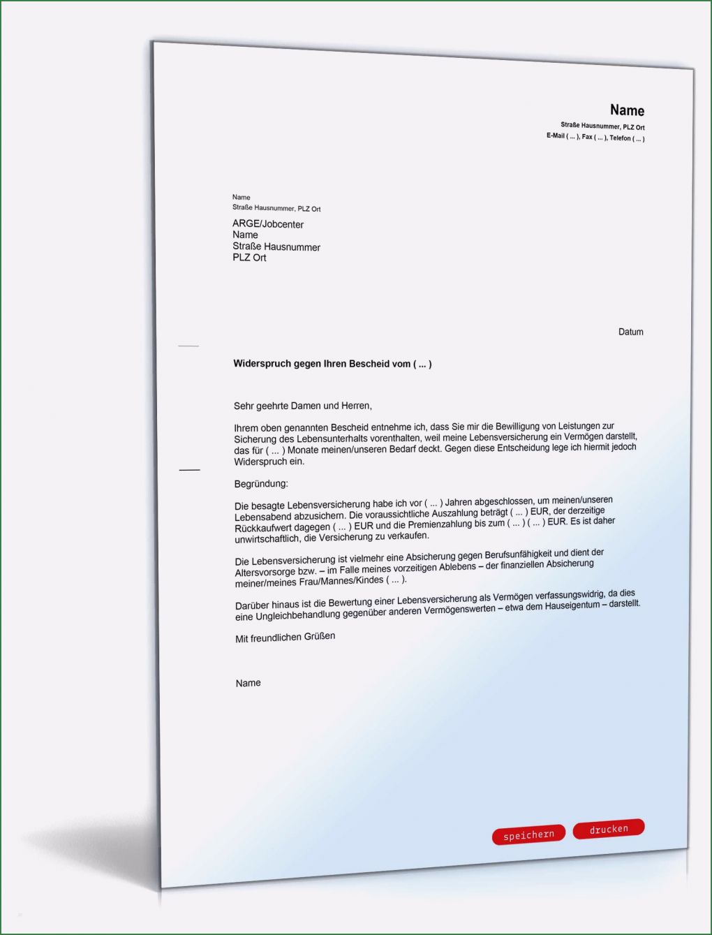 Widerspruch Dynamik Lebensversicherung Vorlage Bewundernswert Widerspruch Verwertungspflicht Lebensversicherung