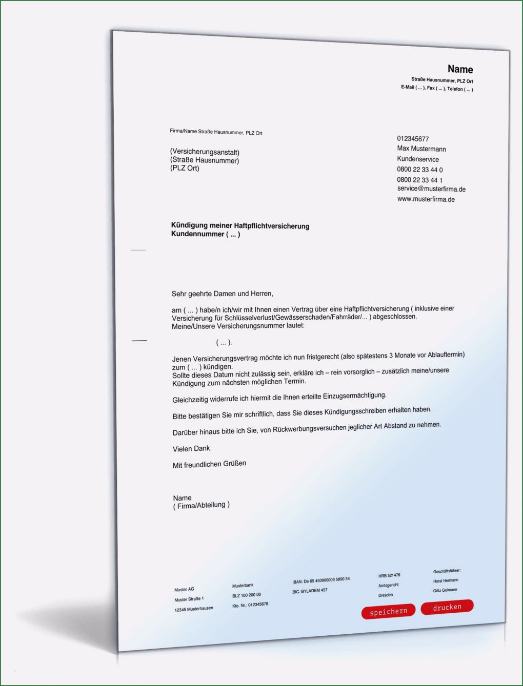 Widerspruch Haftpflichtversicherung Vorlage Beste Kündigung Haftpflichtversicherung