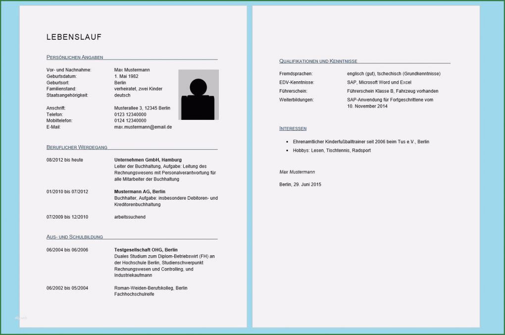 Word 2016 Lebenslauf Vorlage Best Of 13 Lebenslauf 2016 Vorlage Word