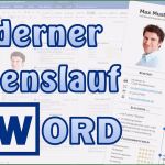 Word 2016 Lebenslauf Vorlage Erstaunlich Lebenslauf Modern In Word [bewerbung Studium Akademiker