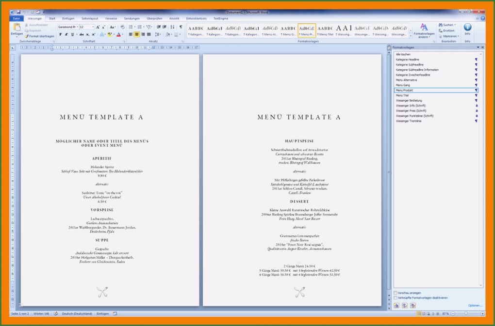 Word Vorlage Menükarte Süß Vorlage Menükarte Word Speisekarte Word Vorlage Wunderbar