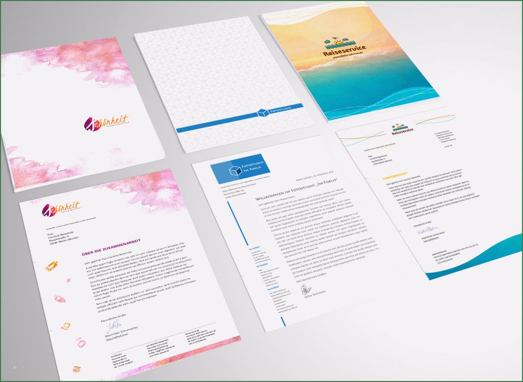 Word Vorlagen Mac Inspiration Briefpapier Designs Für Word Indesign Und Coreldraw