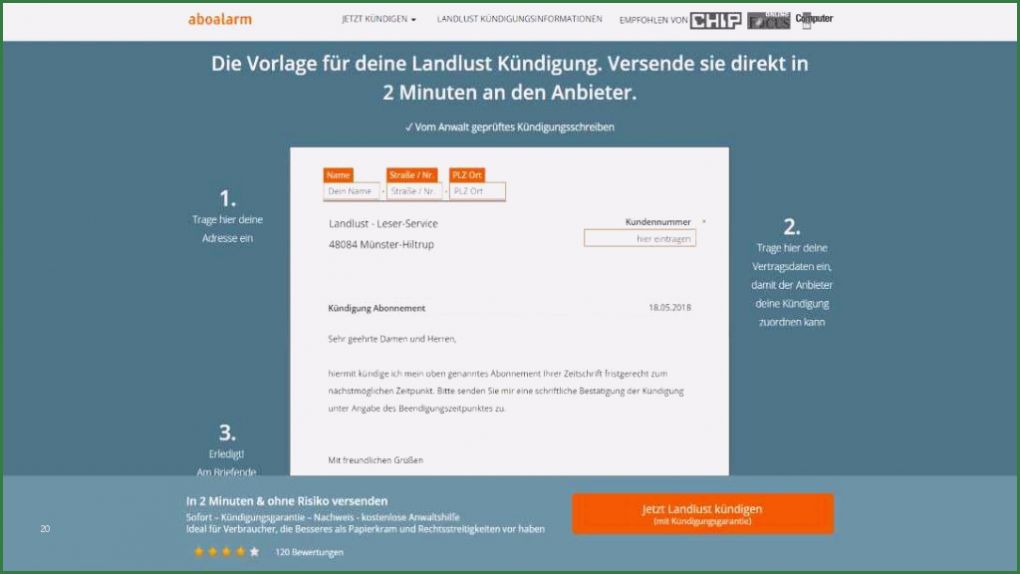 Zeitschriften Abo Kündigen Vorlage Schönste Stiftung Warentest so Kündigen Sie Ihr Abo Chip